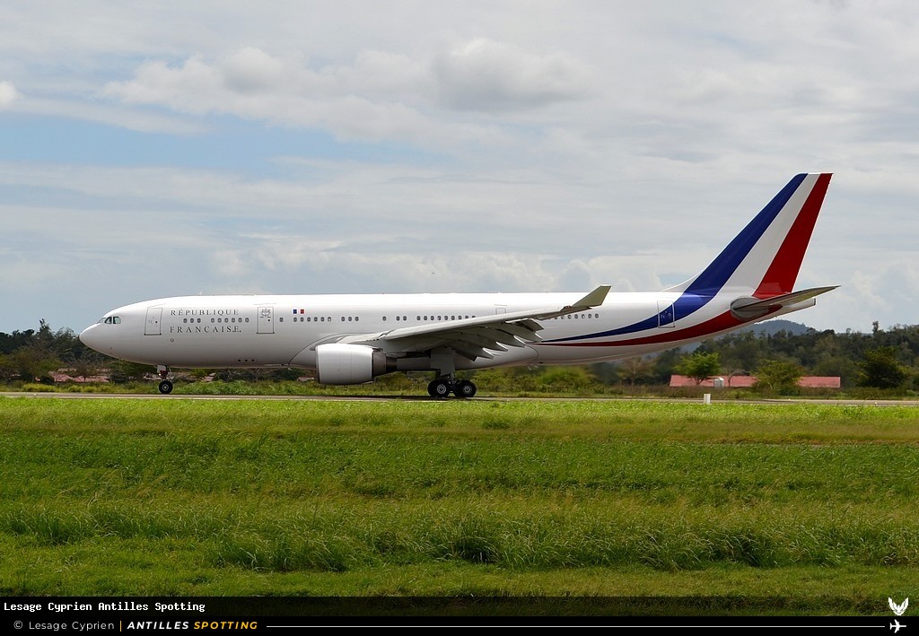 F-RARF · Airbus A330-200, République Française - COTAM, Martinique – Aimé Césaire