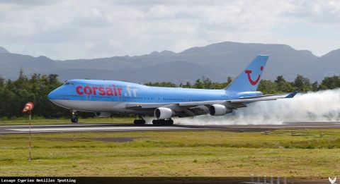 F-GTUI · Boeing 747-400, Martinique – Aimé Césaire