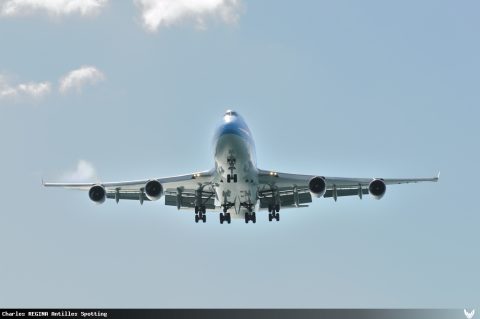 F-HSEA · Boeing 747-400, Martinique – Aimé Césaire
