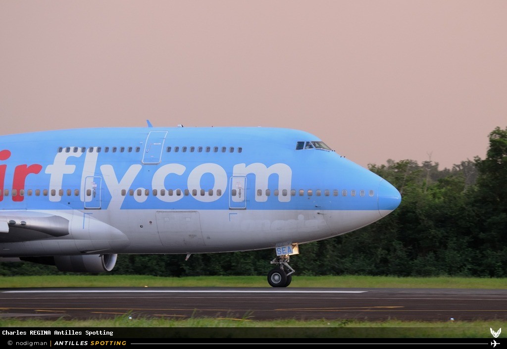 F-HSEA · Boeing 747-400, Corsairfly, Martinique – Aimé Césaire