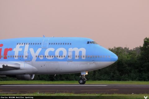 F-HSEA · Boeing 747-400, Martinique – Aimé Césaire
