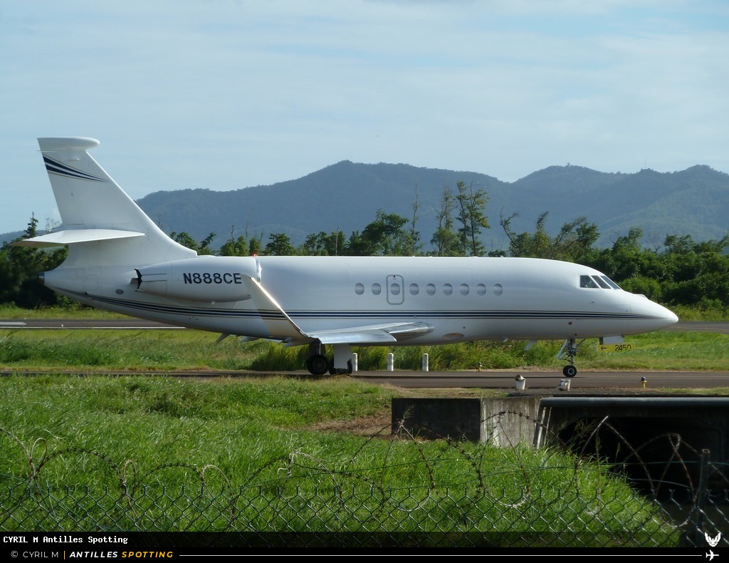 N888CE · Dassault Falcon 2000, Privé, Martinique – Aimé Césaire