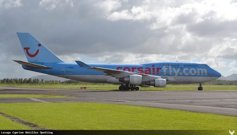 F-HKIS · Boeing 747-400, Martinique – Aimé Césaire