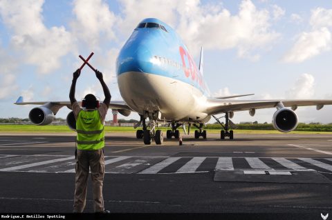 F-HKIS · Boeing 747-400, Pointe-à-Pitre – Maryse Condé