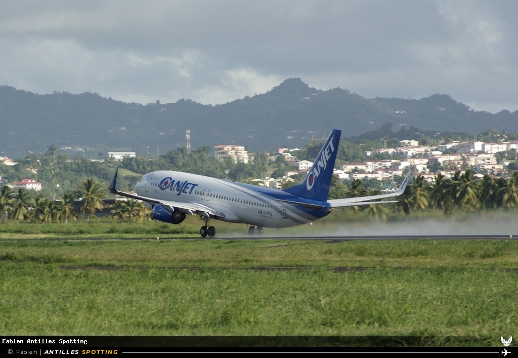 C-FTCZ · Boeing 737-800, CanJet, Martinique – Aimé Césaire