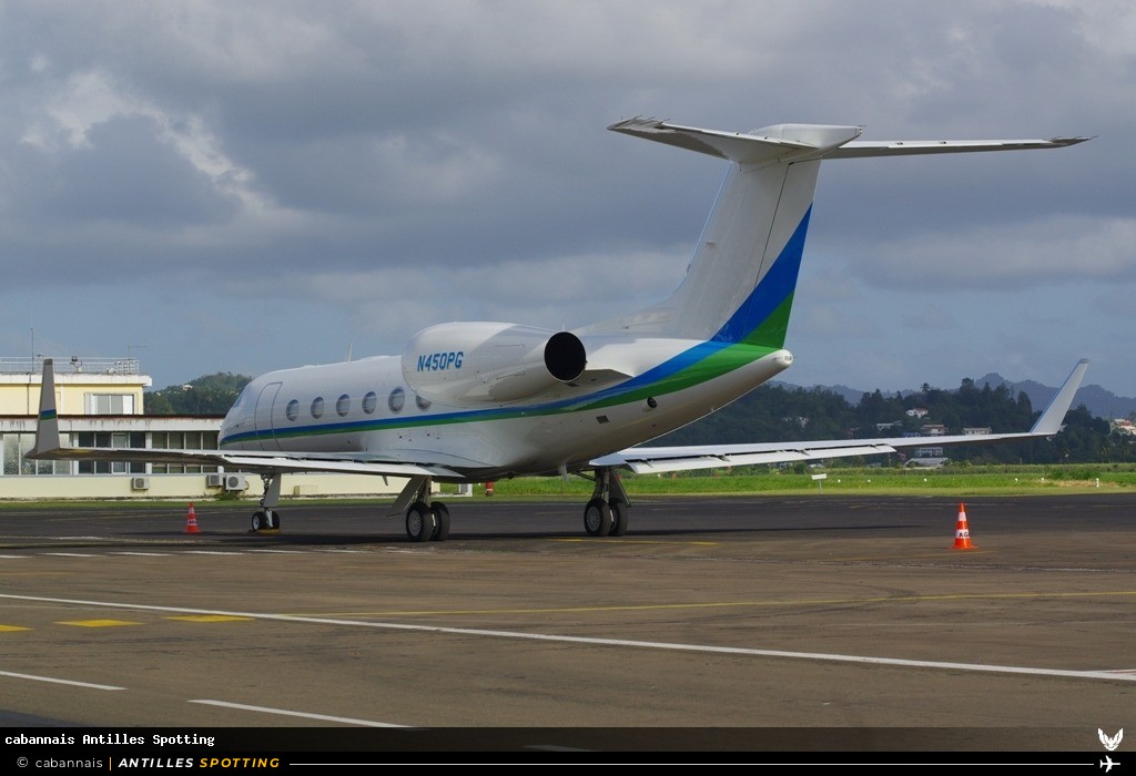 N450PG · Gulfstream GIV / G450, Privé, Martinique – Aimé Césaire