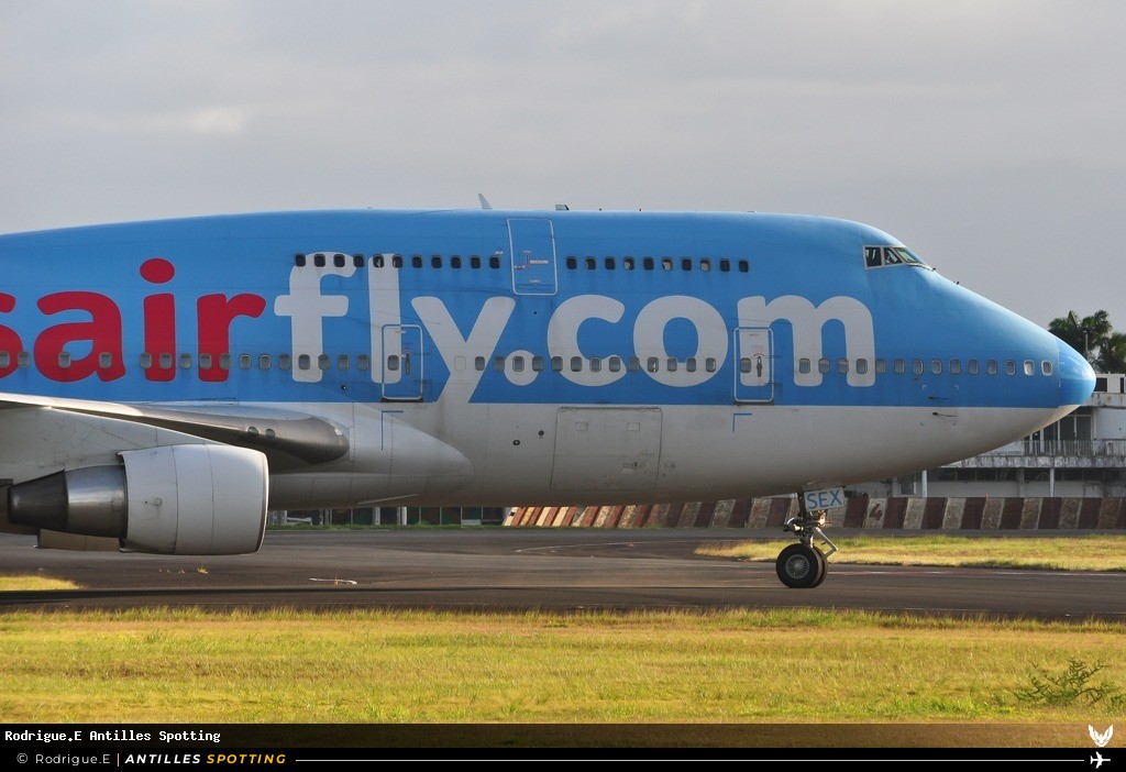 F-HSEX · Boeing 747-400, Corsairfly, Pointe-à-Pitre – Maryse Condé