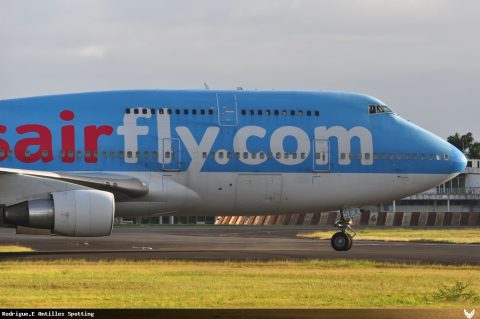 F-HSEX · Boeing 747-400, Pointe-à-Pitre – Maryse Condé