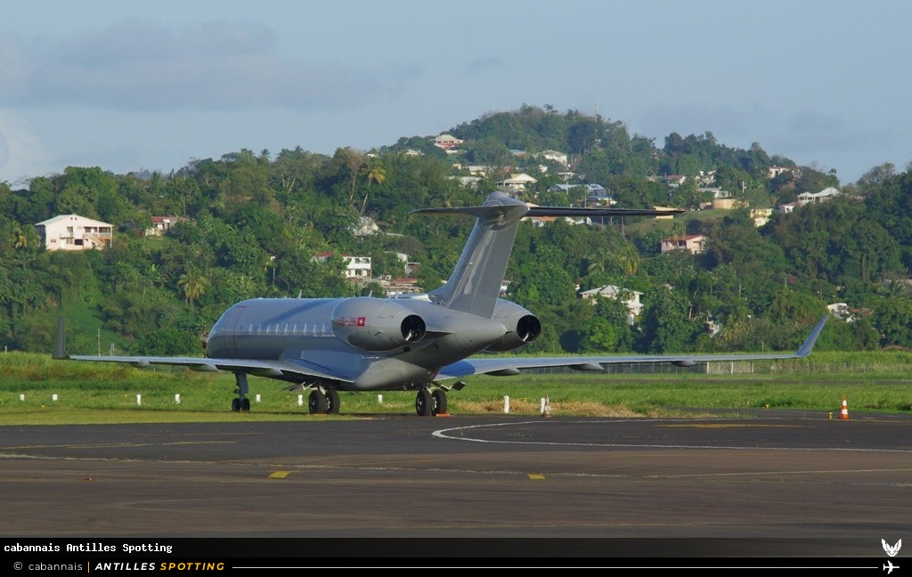 HB-JIH · Bombardier Global 5000, Privé, Martinique – Aimé Césaire