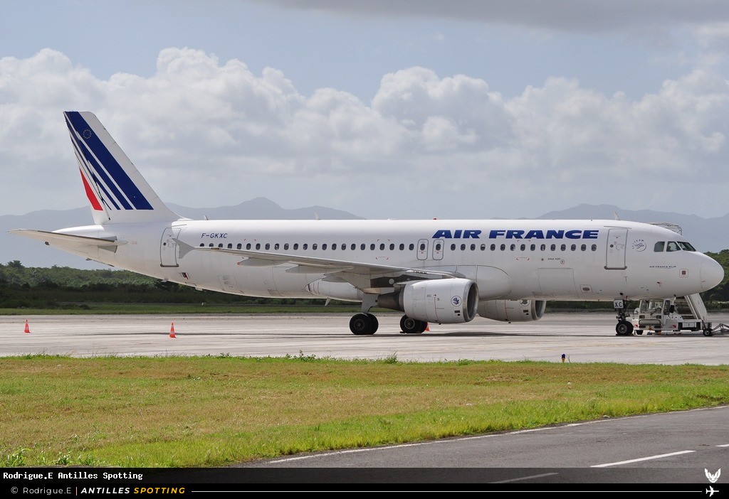 F-GKXC · Airbus A320, Air France, Pointe-à-Pitre – Maryse Condé