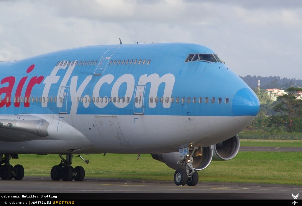 F-HSUN · Boeing 747-400, Corsairfly, Martinique – Aimé Césaire