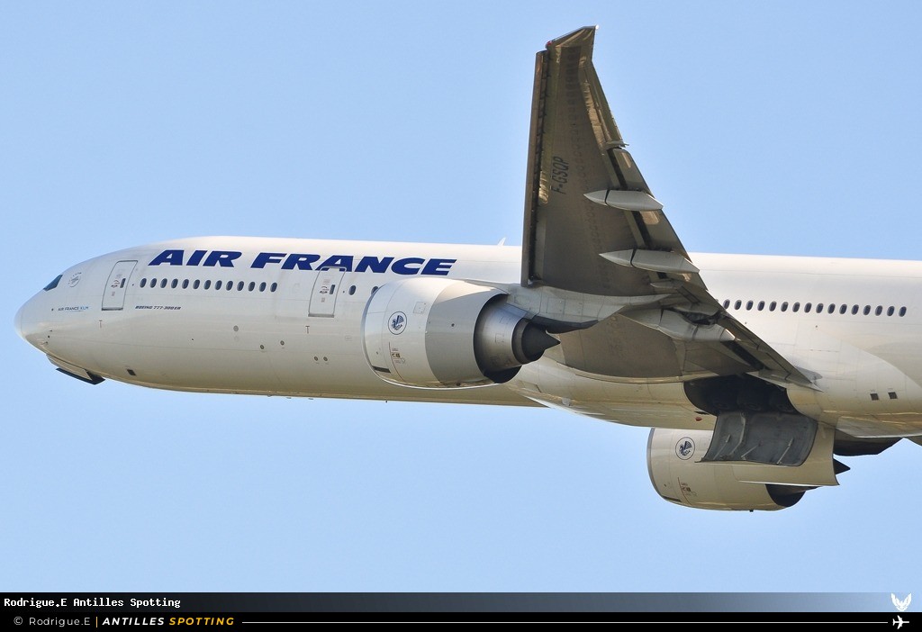 F-GSQP · Boeing 777-300ER, Air France, Pointe-à-Pitre – Maryse Condé