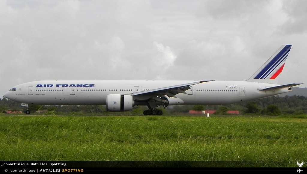 F-GSQR · Boeing 777-300ER, Air France, Martinique – Aimé Césaire