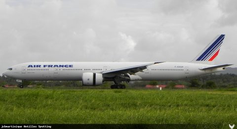 F-GSQR · Boeing 777-300ER, Martinique – Aimé Césaire