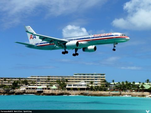 N624AA · Boeing 757-200, Sint Maarten – Princess Juliana