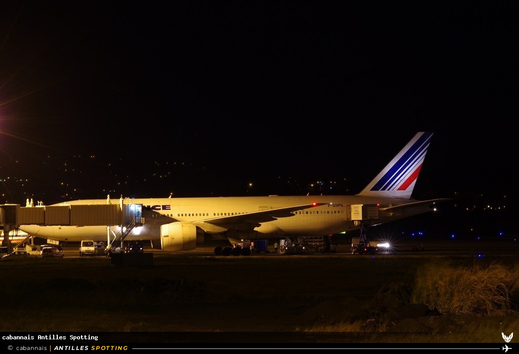 F-GSPG · Boeing 777-200, Air France, Martinique – Aimé Césaire