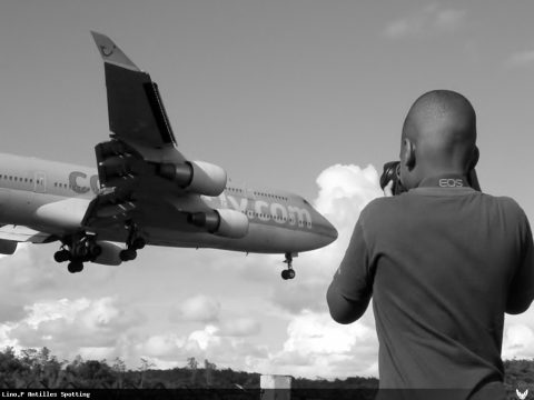 F-HSUN · Boeing 747-400, Pointe-à-Pitre – Maryse Condé