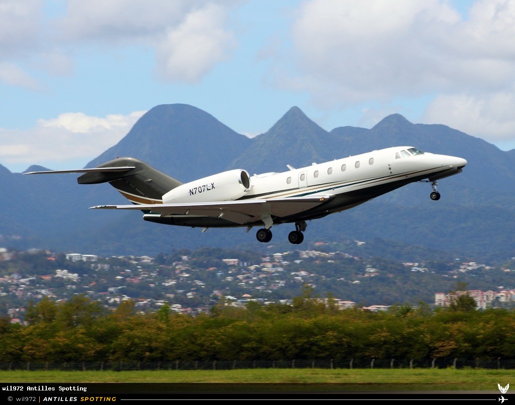 N707LX · Cessna Citation X, Privé, Martinique – Aimé Césaire