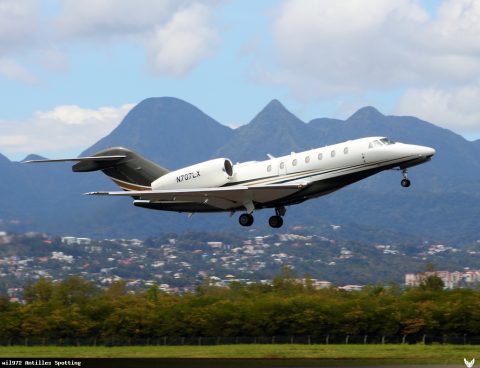 N707LX · Cessna Citation X, Martinique – Aimé Césaire