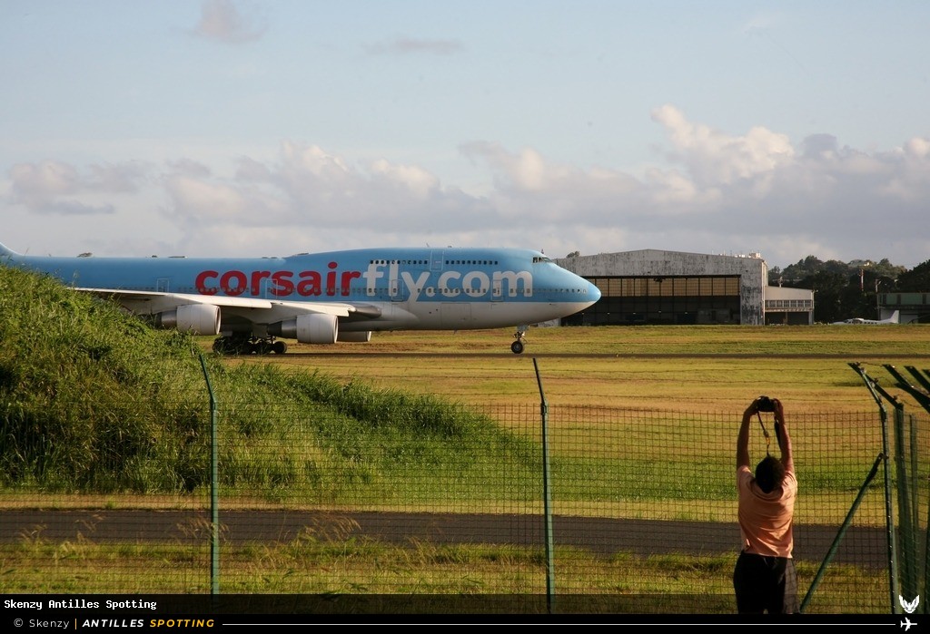 F-HSEX · Boeing 747-400, Corsairfly, Pointe-à-Pitre – Maryse Condé