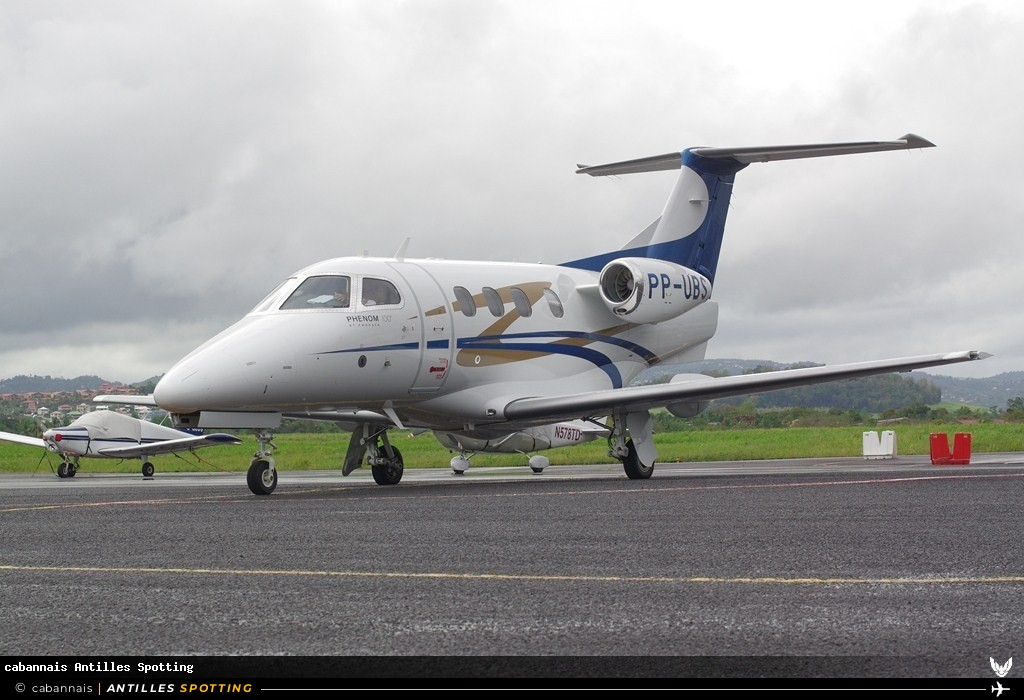 PP-UBS · Embraer Phenom 100, Privé, Martinique – Aimé Césaire