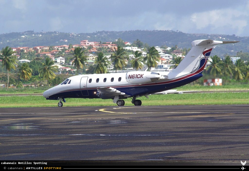N61CK · Cessna Citation (autre), Privé, Martinique – Aimé Césaire