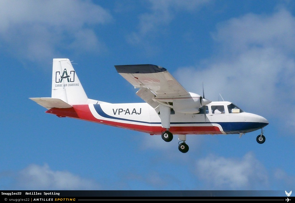 VP-AAJ · Britten-Norman BN-2 Islander, Caribe Air Charters, Sint Maarten – Princess Juliana