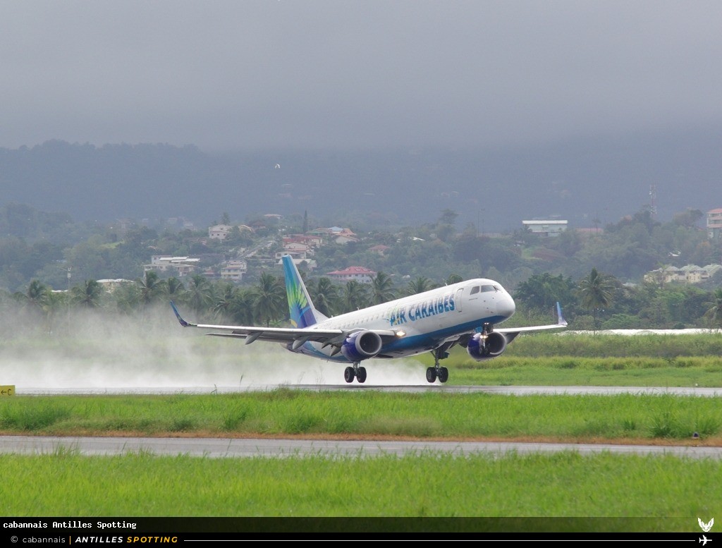 F-OSUD · Embraer E190, Air Caraïbes, Martinique – Aimé Césaire