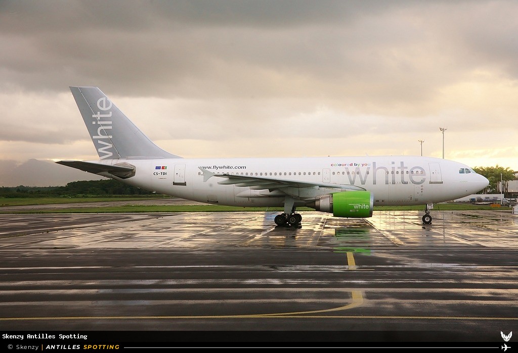 CS-TDI · Airbus A310, White Airways, Pointe-à-Pitre – Maryse Condé