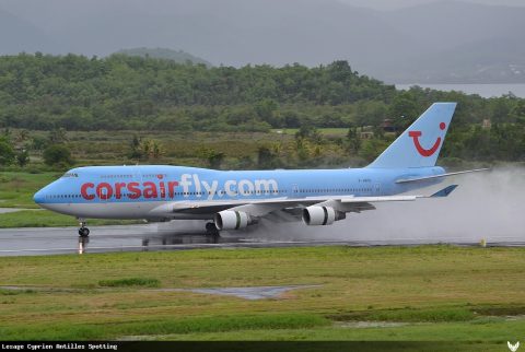 F-HKIS · Boeing 747-400, Martinique – Aimé Césaire
