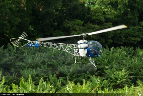 F-GIZV · Bell 47, Martinique – Aimé Césaire