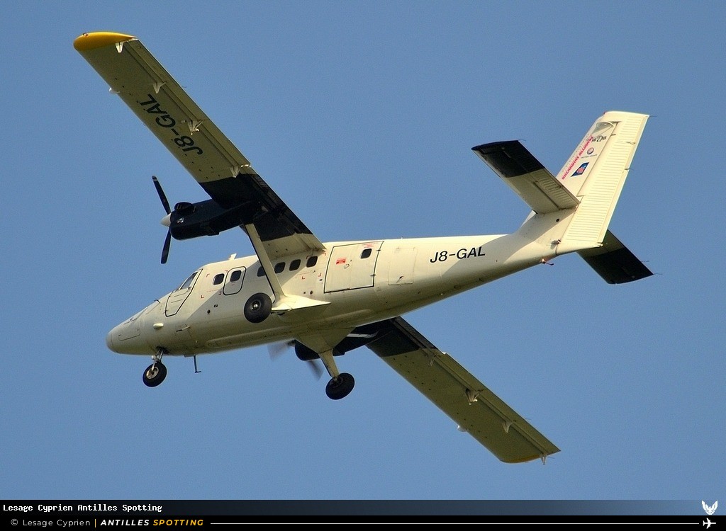 J8-GAL · De Havilland Canada DHC-6 Twin Otter, Untitled, Martinique – Aimé Césaire
