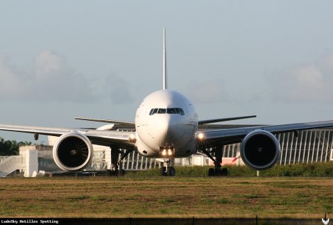 F-GSQX · Boeing 777-300ER, Pointe-à-Pitre – Maryse Condé