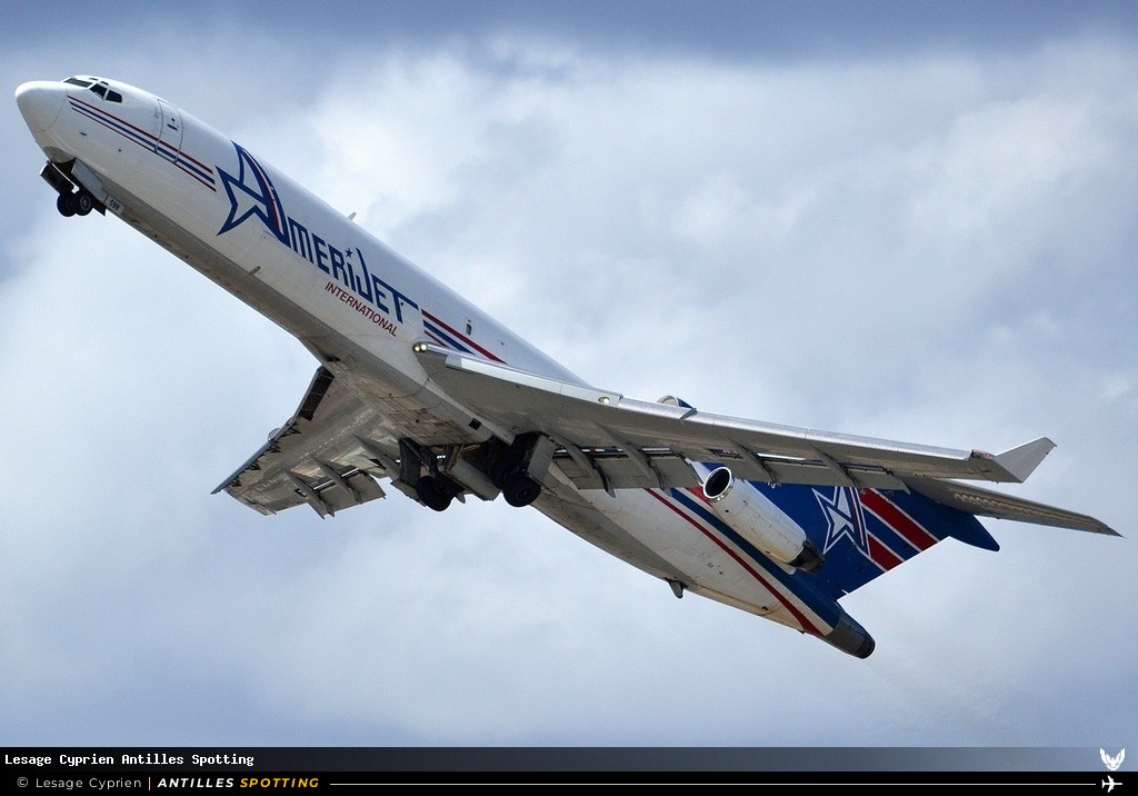 N598AJ · Boeing 727-200, Amerijet International, Sint Maarten – Princess Juliana