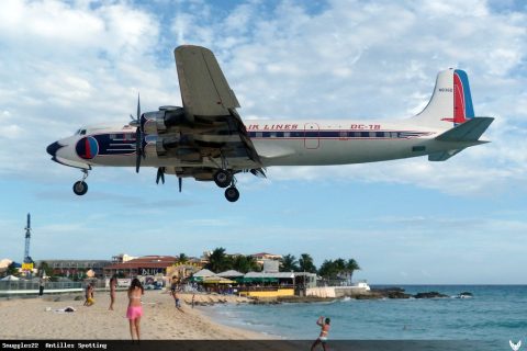 N836D · Douglas DC-7B, Sint Maarten – Princess Juliana