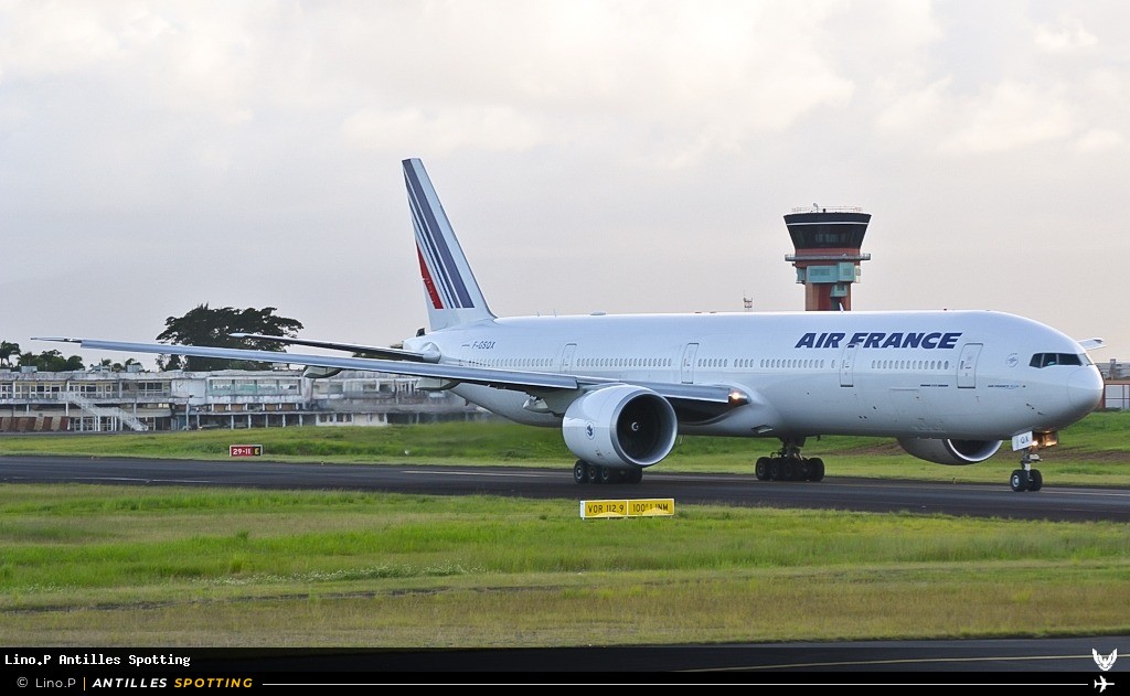 F-GSQX · Boeing 777-300ER, Air France, Pointe-à-Pitre – Maryse Condé