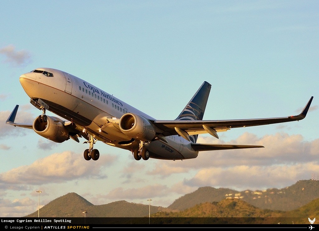 HP-1530CMP · Boeing 737-700, Copa Airlines, Sint Maarten – Princess Juliana