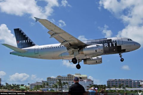 N524NK · Airbus A319, Sint Maarten – Princess Juliana