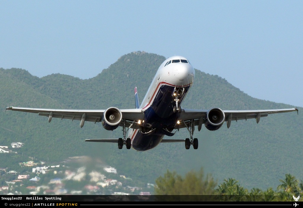 N176UW · Airbus A321, US Airways, Sint Maarten – Princess Juliana
