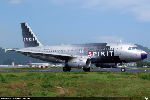 N528NK · Airbus A319, Sint Maarten – Princess Juliana