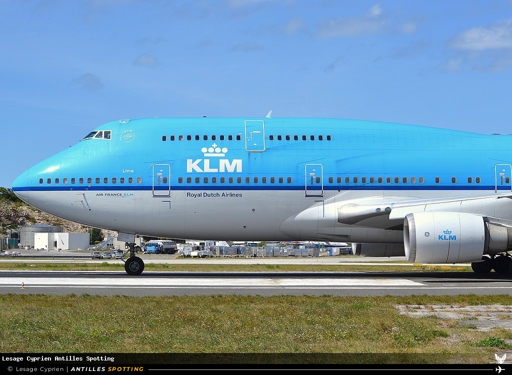 PH-BFL · Boeing 747-400, KLM, Sint Maarten – Princess Juliana