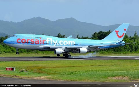 F-HKIS · Boeing 747-400, Martinique – Aimé Césaire
