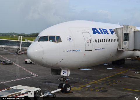 F-GSQN · Boeing 777-300ER, Pointe-à-Pitre – Maryse Condé