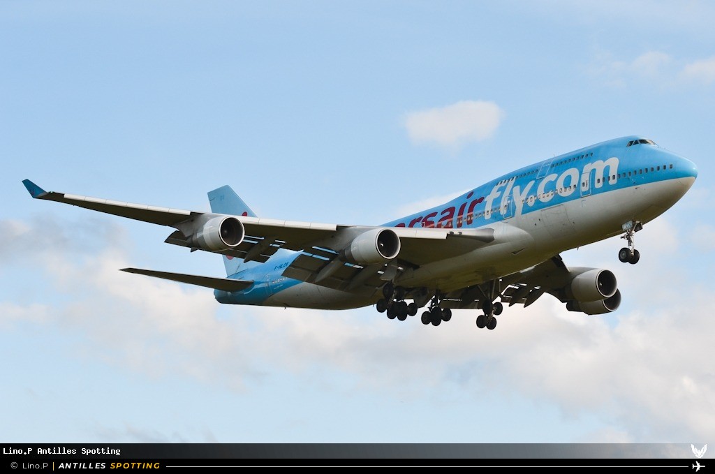 F-HLOV · Boeing 747-400, Corsairfly, Pointe-à-Pitre – Maryse Condé