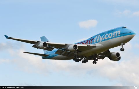 F-HLOV · Boeing 747-400, Pointe-à-Pitre – Maryse Condé