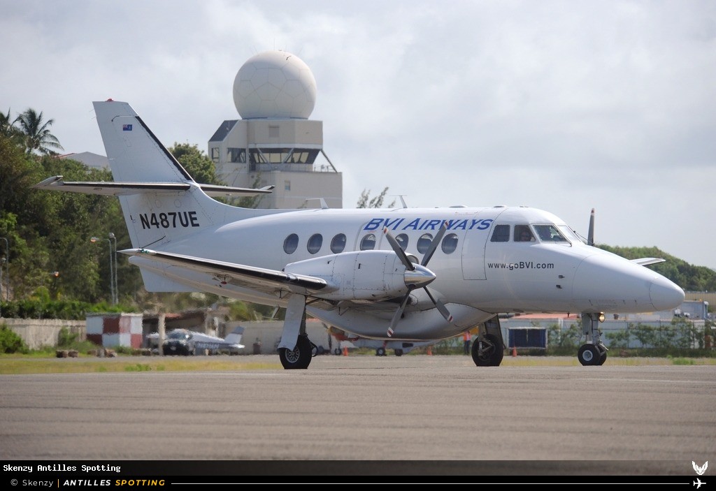 N487UE · BAe Jetstream 32, BVI Airways, Sint Maarten – Princess Juliana