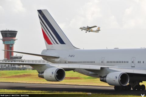 F-GITJ · Boeing 747-400, Pointe-à-Pitre – Maryse Condé