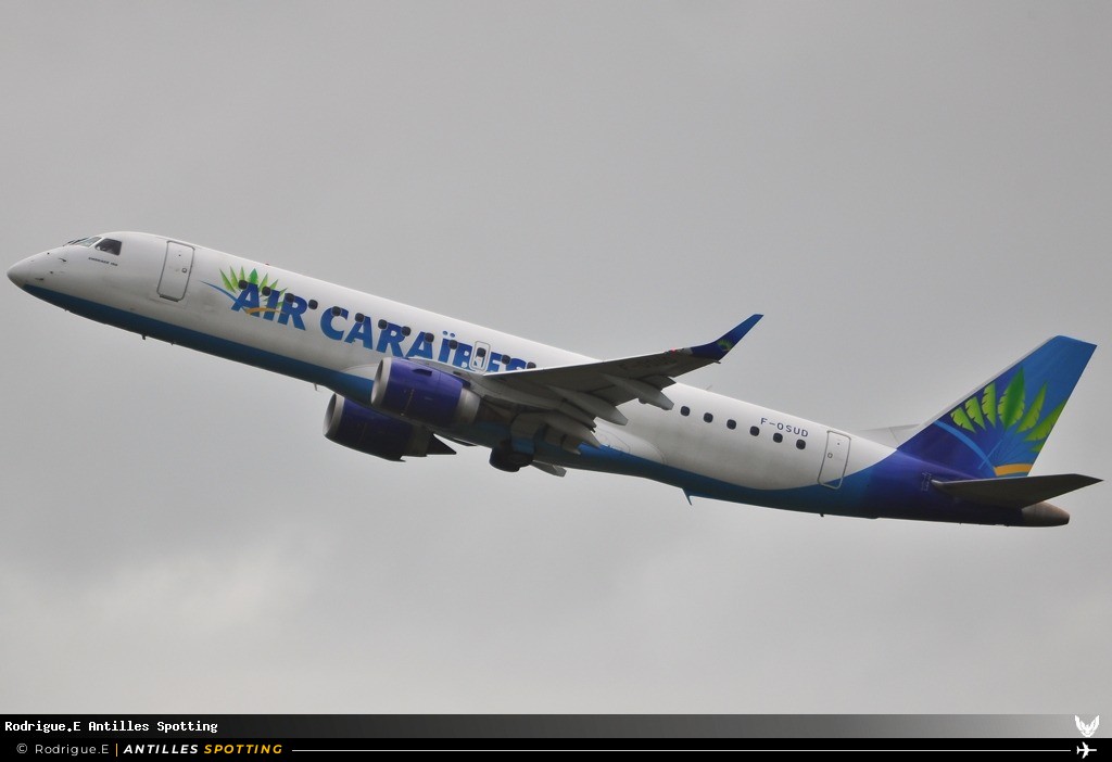 F-OSUD · Embraer E190, Air Caraïbes, Pointe-à-Pitre – Maryse Condé