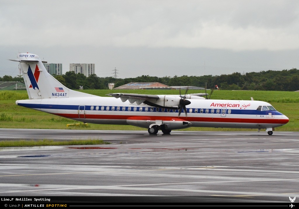 N434AT · ATR 72-200, American Eagle, Pointe-à-Pitre – Maryse Condé