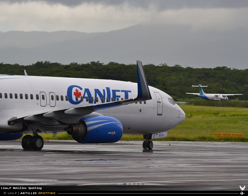 C-FYQN · Boeing 737-800, CanJet, Pointe-à-Pitre – Maryse Condé